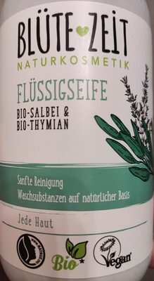 Blütezeit Naturkosmetik Flüssigseife Bio-Salbei & Bio-Thymian