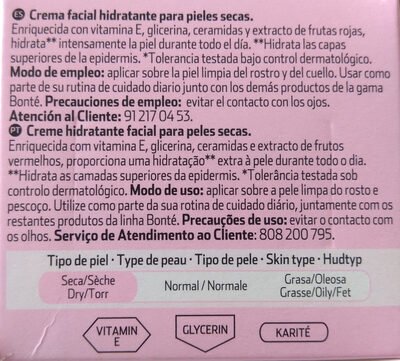 Bonté Crema hidratante Pieles secas