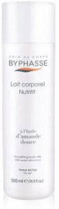 Byphasse Lait corporel nutritif à l’huile d’amande douce peaux sèches