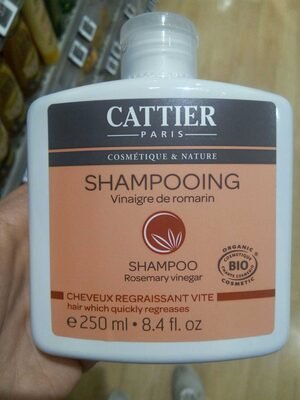 CATTIER Shampooing cheveux gras, Vinaigre de romarin