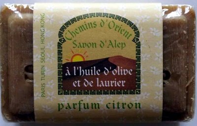 Chemins d’Orient Savon d’Alep à l’huile d’olive et de laurier parfum citron