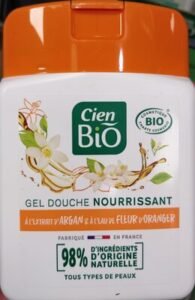 Cien, Cien bio Gel douche nourrisant à l’extrait d’argan et à l’eau de fleur d’oranger