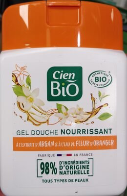 Cien, Cien bio Gel douche nourrisant à l’extrait d’argan et à l’eau de fleur d’oranger
