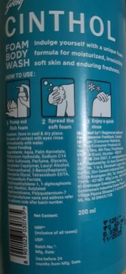Cinthol,Godrej Foam Body Wash