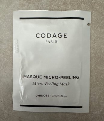 codage Paris masque micro-peeling