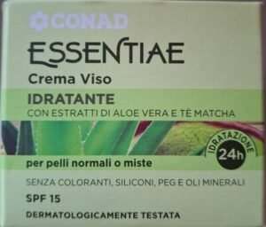 Conad Essentiae Crema Viso con estratti di aloe vera e tè matcha