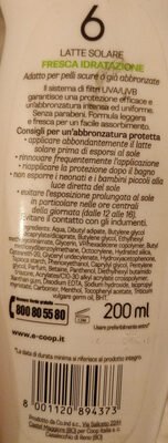 Coop latte solare fresca idratazione protezione bassa 6