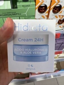 Deliplus Crema facial hidrata ácido hialurónico y aloe vera