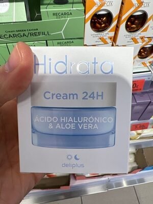 Deliplus Crema facial hidrata ácido hialurónico y aloe vera