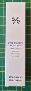 Dr. Ceuracle Hyal Reyouth Moist Sun SPF50+ PA++++ moisturizing UV protection face & body