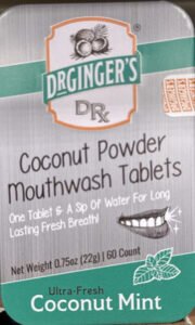 DrGinger’s Coconut Powder Mouthwash Tablets