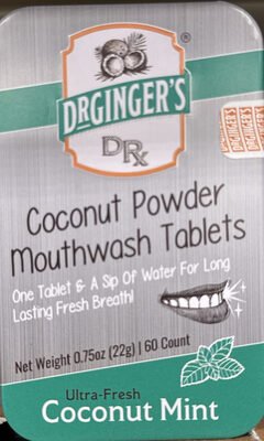 DrGinger’s Coconut Powder Mouthwash Tablets