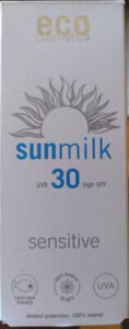 eco cosmetics Sonnenmilch sensitive 30