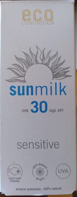eco cosmetics Sonnenmilch sensitive 30