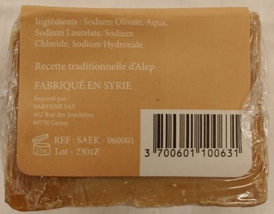 ekolep savon d’Alep