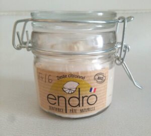 endro Dentifrice pâte naturelle zeste citronné