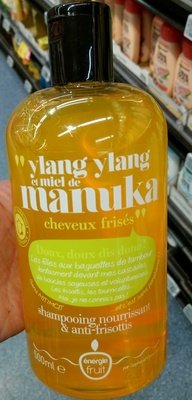 Energie Fruit Ylang Ylang et miel de Manuka Cheveux frisés Shampoing nourissant & anti-frisottis
