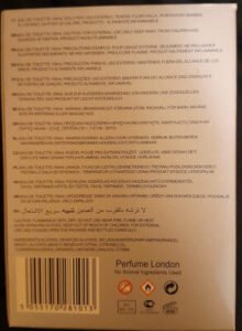 fine perfurmery metropolitan black pour homme