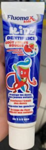 Fluomax, Fluomax Kidz Kidz Dentifrice goût fruits rouges