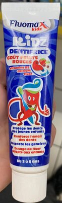 Fluomax, Fluomax Kidz Kidz Dentifrice goût fruits rouges