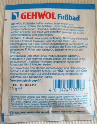 Gehwol, Gehwol med Fußbad