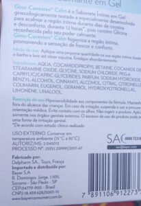 Gino-canesten Calm sabonete calmante em gel