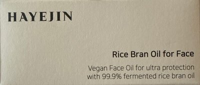 Hayejin Rice Bran Oil for Face