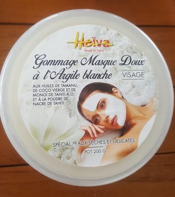 Heïva Gommage Masque Doux à l’argile Blanche