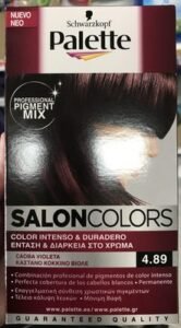 Henkel, Palette, Schwarzkopf Palette Salon Colors 4.89