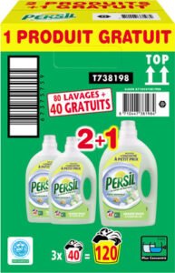 Henkel, Persil Persil Lessive Liquide Amande Douce 2l 40 Lavages Lot de 3