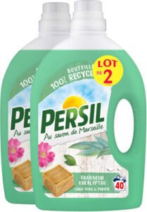 Henkel, Persil Persil Lessive Liquide Fraîcheur Eucalyptus 2l 40 Lavages Lot de 2