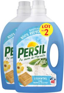Henkel, Persil Persil Lessive Liquide l’Essentiel 2l 40 Lavages Lot de 2