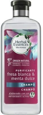Herbal Essences Champú purificante fresa blanca y menta dulce