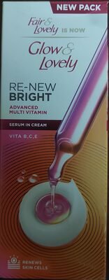 Hindustan Unilever Limited, Glow & Lovely Glow & LovelyGlow & Lovely Re-New Bright Advanced Multi Vitamin Serum in Cream