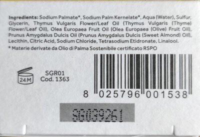 I provenzali saponetta vegetale allo zolfo purificante