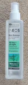 INEOS Skin Science Antiperspirant Deodorant Mist Geranium + Mint