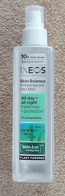 INEOS Skin Science Antiperspirant Deodorant Mist Geranium + Mint