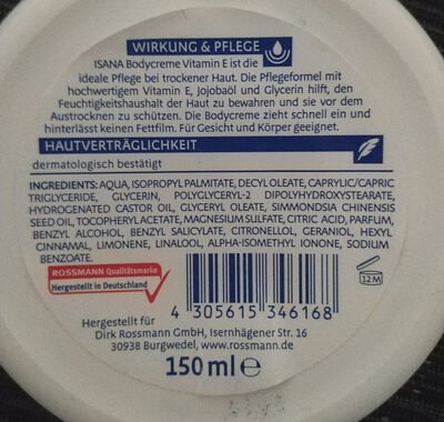 ISANA Bodycreme Vitamin E