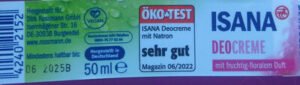 Isana Deocreme mit Natron