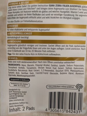 Isana Folien-Augenpads