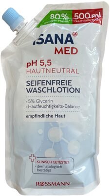 Isana med Seifenfreie Waschlotion pH 5,5 hautneutral