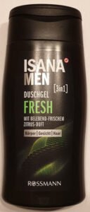 Isana men, Rossmann Duschgel fresh [3in1]