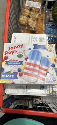 Jonny Pops Organic Star-Spangled Flag Dairy Free Pops