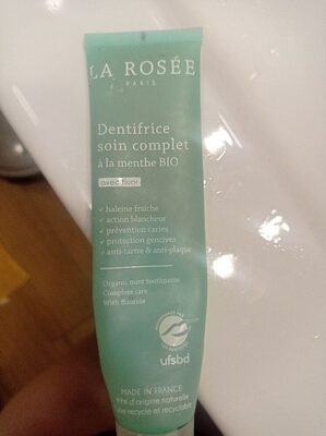 La Rosée Dentifrice soin complet à la menthe bio