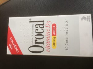 Laboratoire Arrow Calcium – vitamine D3 Orocal