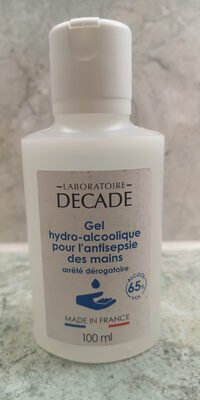 Laboratoire Decade Gel hydro-alcoolique pour l’antisepsie des mains