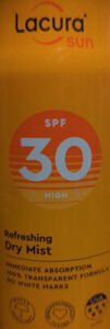 Lacura sun SPF 30 High, Refreshing Dry Mist