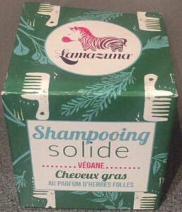 Lamazuna Shampoing solide – cheveux gras – au parfum d’herbes folles