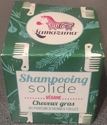 Lamazuna Shampoing solide – cheveux gras – au parfum d’herbes folles