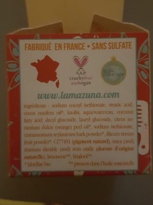Lamazuna Shampooing Solide Orange Cannelle Badiane Série Limitée